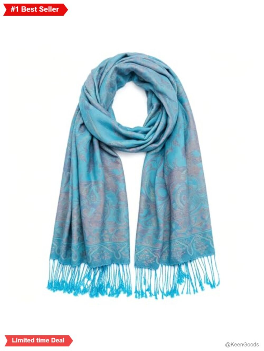 Reversible Paisley Pashmina Shawl Wrap Fringe Wedding Evening Scarf